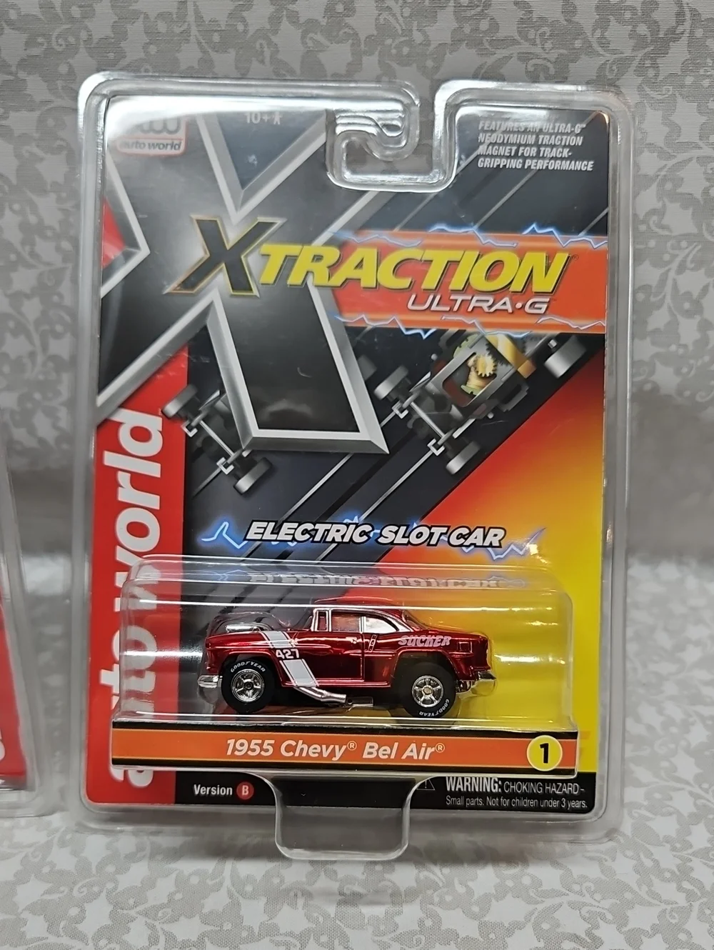 Autoworld 1955 Chevy Bel Air Xtraction Ultra-G Slot Cars SC412 A & B